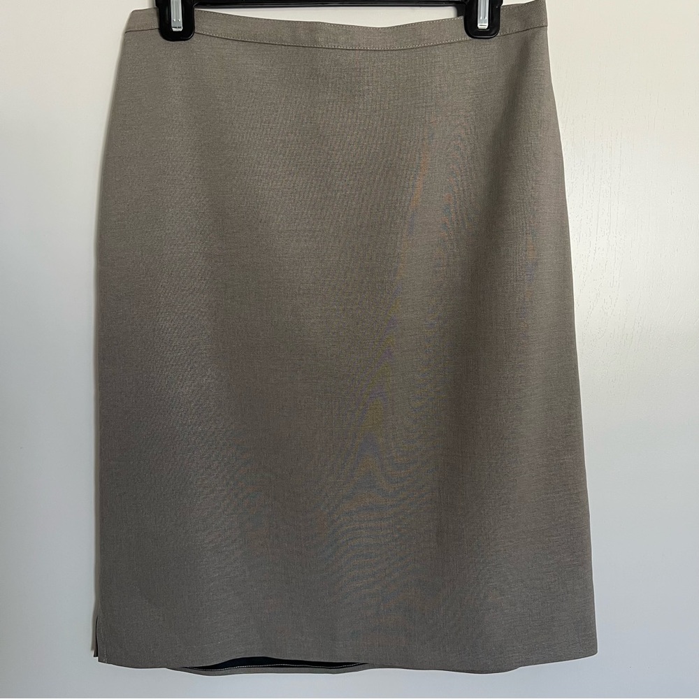 Vintage Windsor Pencil Skirt Juniors Sz 11 Pencil Gray Knee Length Career Office
